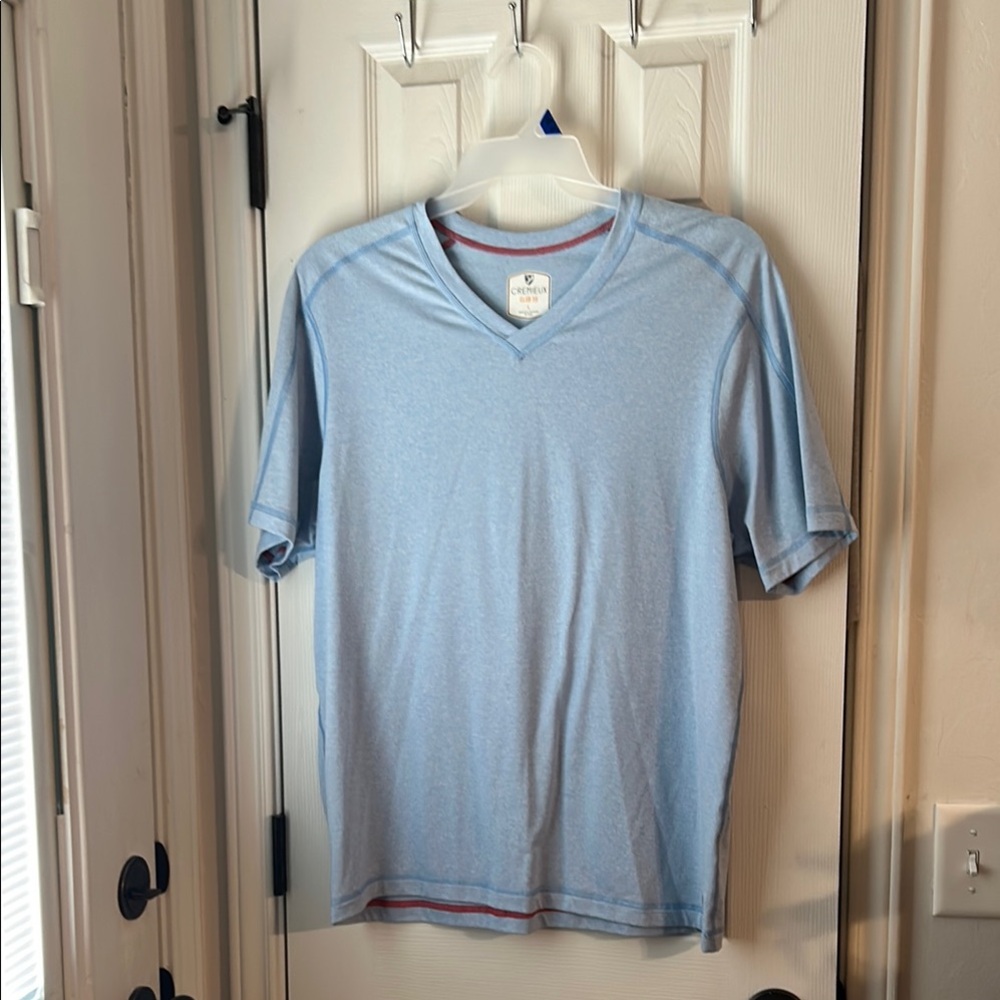 Daniel Cremieux Light Blue V-Neck T-Shirt